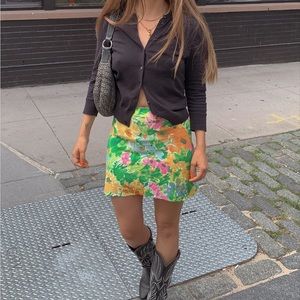 With Jean Daisy Skirt